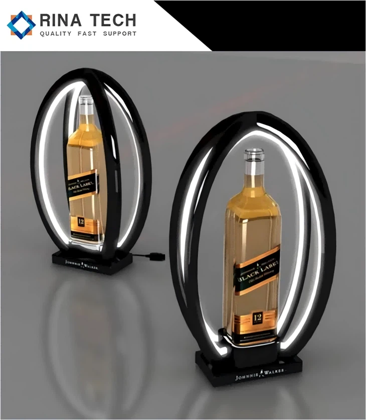 LED Acrylic Wine Display Stand